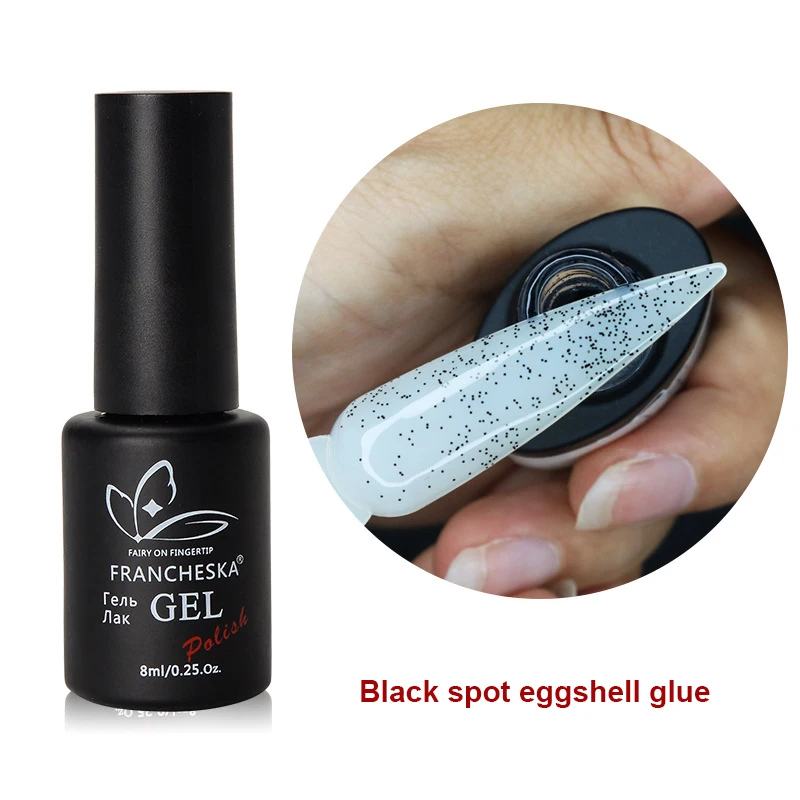 13 Colors FRANCHESKA Nail Art EggShell Glue 8ml Special Black Material Gel With Any Color Base Quail Egg Shell TSLM1 | Красота и