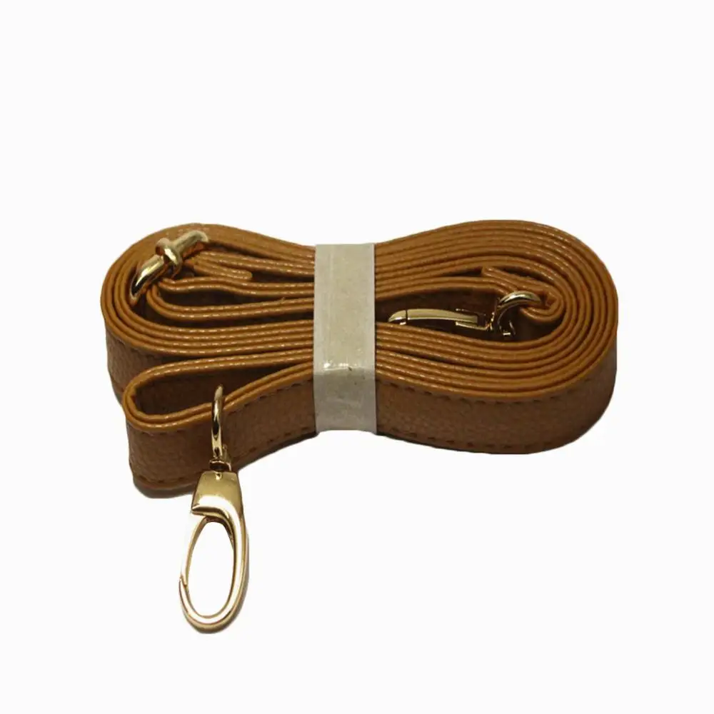 light brown Замена из искусственной кожи Obag ручки сумки ремни 140 см DIY сумка через плечо ремень круглая пряжка кошелек сумка Аксессуары для ремней на сумку - Цвет: light brown