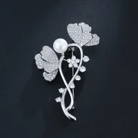 pearl jewelry s925 silver flower brooches for women bohemia anniversary fine diamond jewelry christmas luxury flower brooch pins
