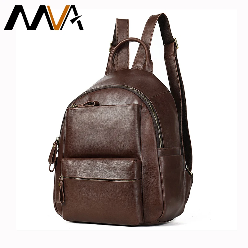 MVA женский рюкзак из натуральной кожи для девочек школьные рюкзаки ноутбуков
