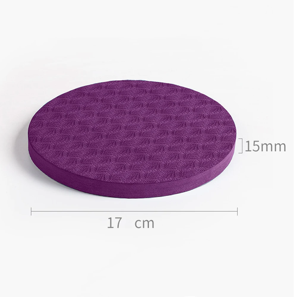 

1 Pair Portable Plank Workout Round Knee Pad Yoga Mats Fitness Sports Protective Anti-slip Cushion Disc Fitness Accessories