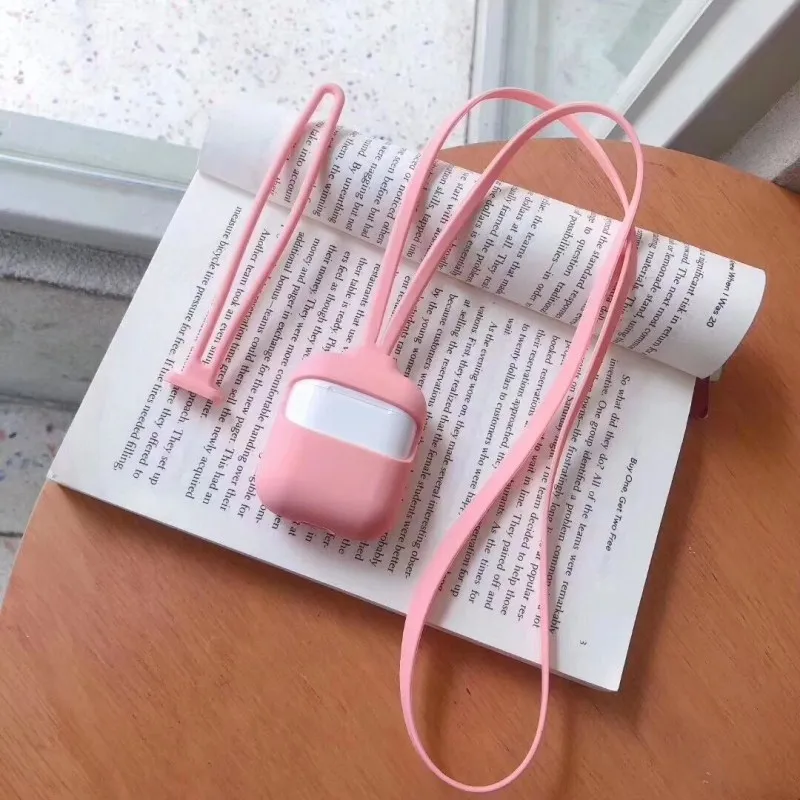 Силиконовый чехол для AirPod Bluetooth покрытие наушников Apple Air Pod защитный Аксессуары