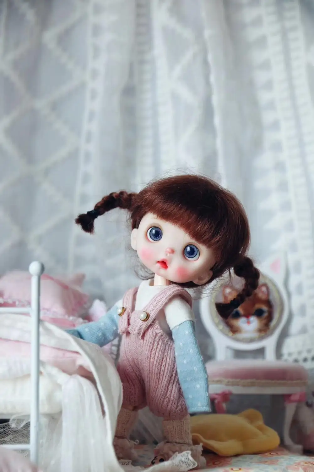 Голова куклы OB11 1/8 BJD голова OB полимерная глина для творчества 20200312 | Игрушки и
