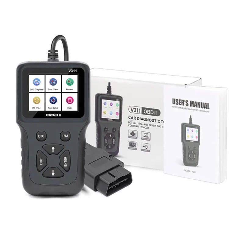 

V311 0BD II/EOBD Automotive Scanner Engine Fault Code Reader Car Diagnostic Tool Color Screen Fault Detector