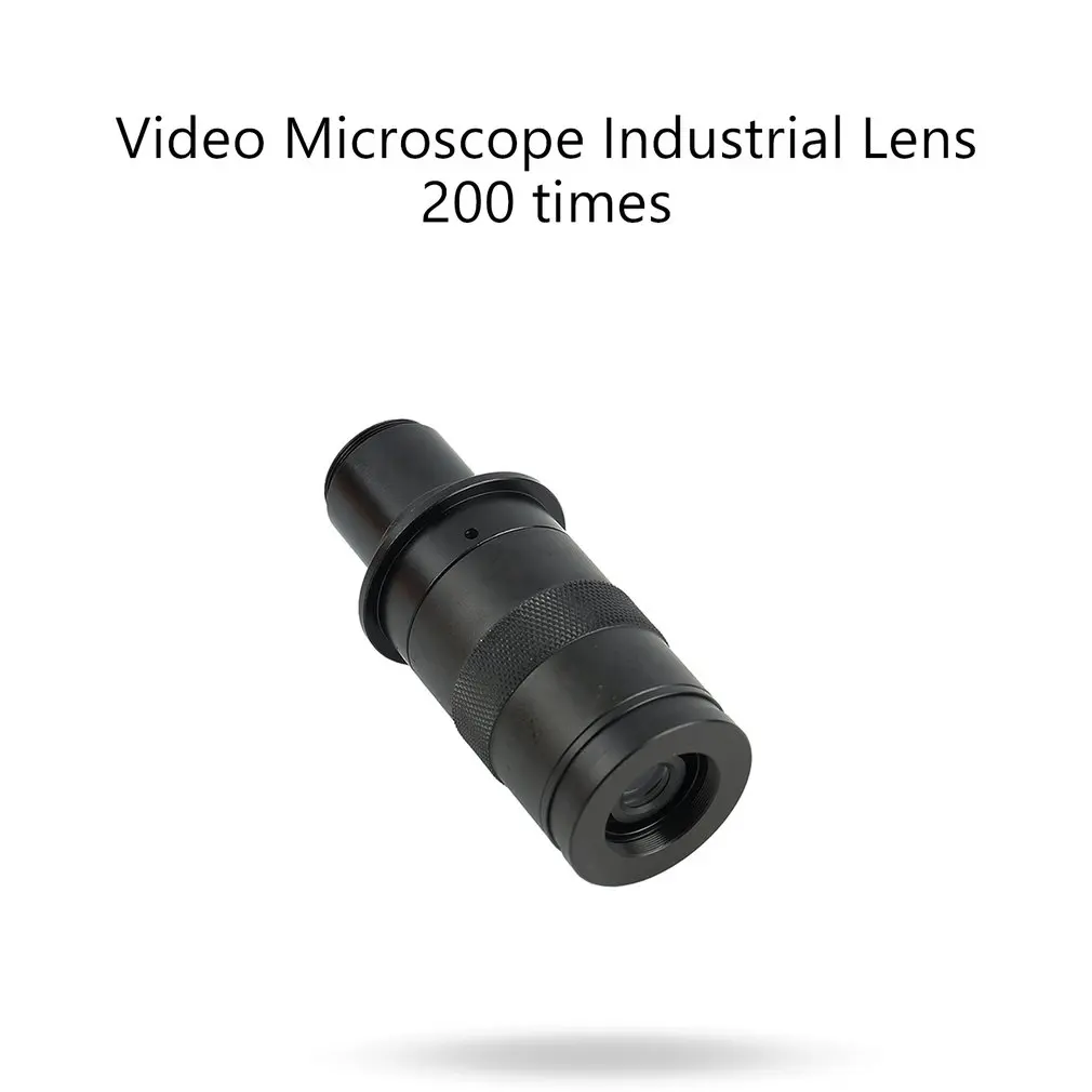 CCD CMOS HD 200X Adjustable Zoom CS C mount Lens Industrial Magnification Eyepiece Lens USB Video Microscope Camera