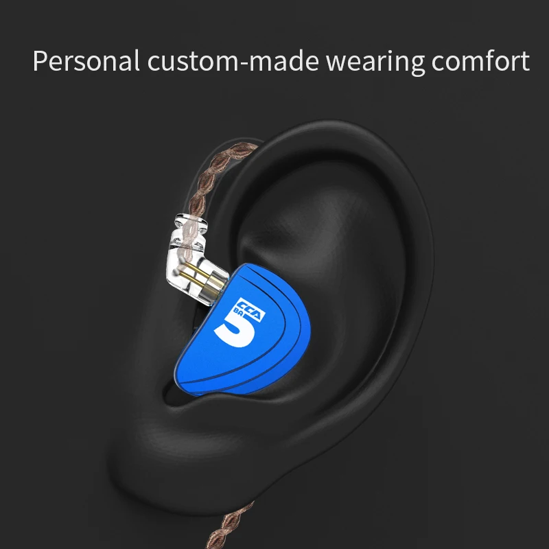 

CCA A10 In Ear Earphones 5 Balanced Armature Driver HIFI Bass Monitor Earphone bass Earbuds Noise Cancelling Headset for C12 C10