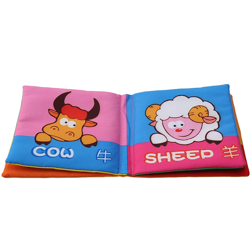 

Cloth Book For Newborn Soft Animal Cloth Book Toy Stroller Hanging Toy Infant Early Learning Education Baby Gift