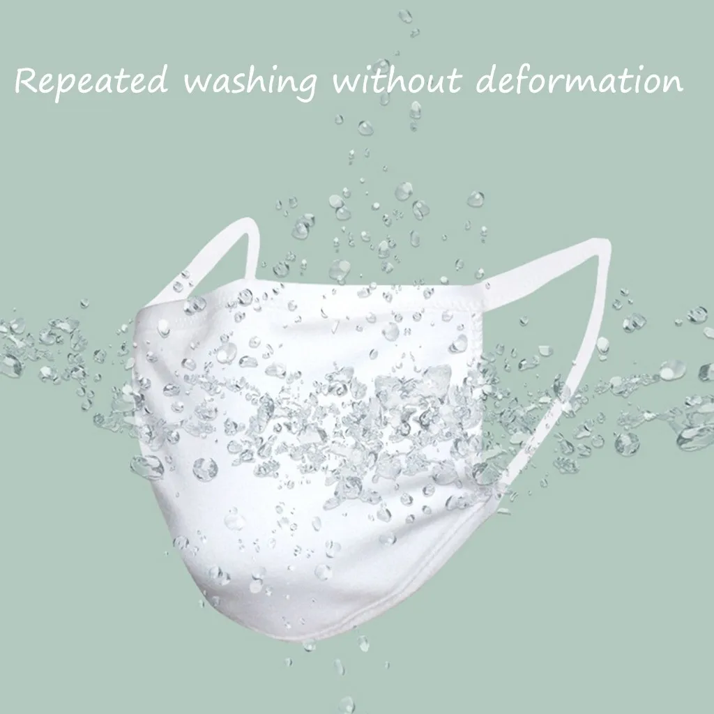 Детская маска тонкого типа безопасности с фильтром для защиты от пыли и велоспорта, цвет черный, 6 штук, унисекс, дышащая и стиральная.