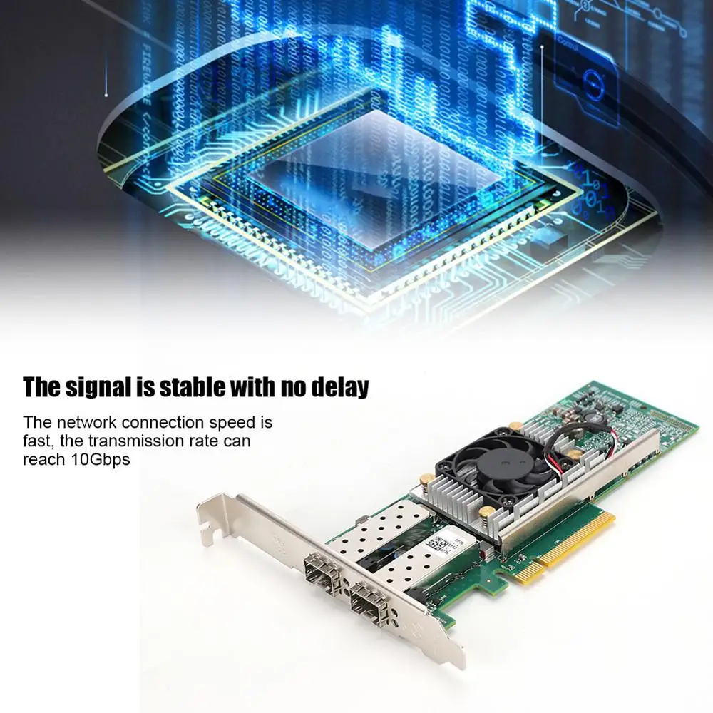 Для Broadcom BCM57810S SFP сетевая карта 10 Гб Двухпортовая оптическая волоконная сетевая карта 10 Гбит/с