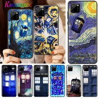 tardis box doctor who silicone cover for realme v15 x50 x7 x3 superzoom q2 c11 c3 7i 6i 6s 6 global pro 5g phone case