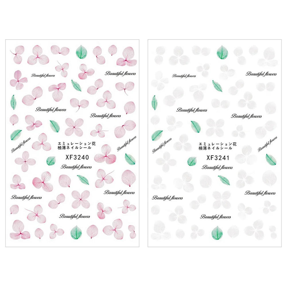 Имитация высушенный цветок для ногтей стикер вечный желтый Нарцисс Гортензия DIY