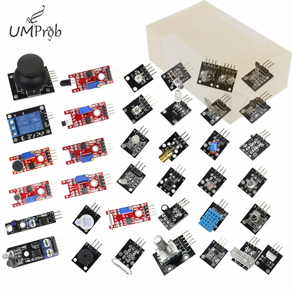 2020!37 в 1 сенсор модули 37в1 комплект для arduino UNO R3 MEGA 2560|Датчики| |