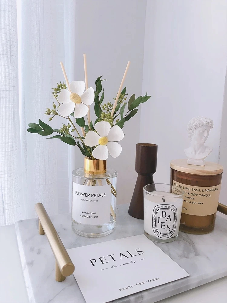 

10pcs 4mm Diffuser Replacement Stick Flowers Ball DIY Handmade Home Decor Extra Thick Rattan Reed Oil Diffuser Refill Sticks