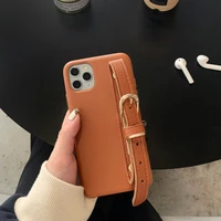 ins belt wristband pu leather case for iphone 12 12pro mini 11 11pro max x xr xs max xr 7 8plus case protective capa