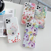 luxury laser flower cases for iphone 11 pro x xs max xr se 2020 8 7 plus case cute colorful shell soft tpu imd shockproof cover