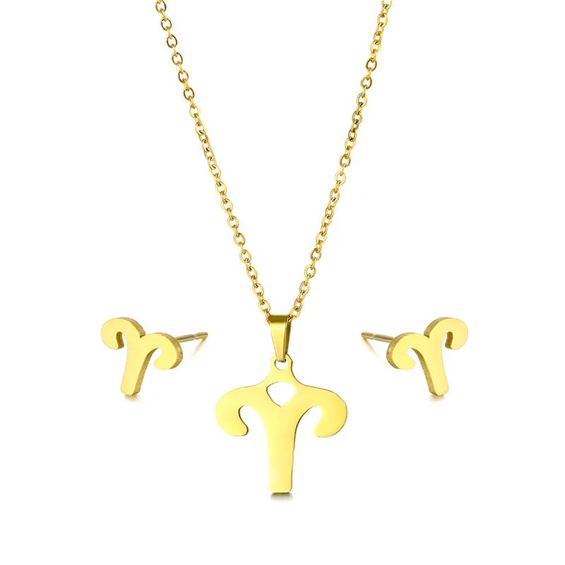 

Stainless steel 12 constellations Pendant Necklace hollow 12 zodiac Logo Necklace neutral jewelry
