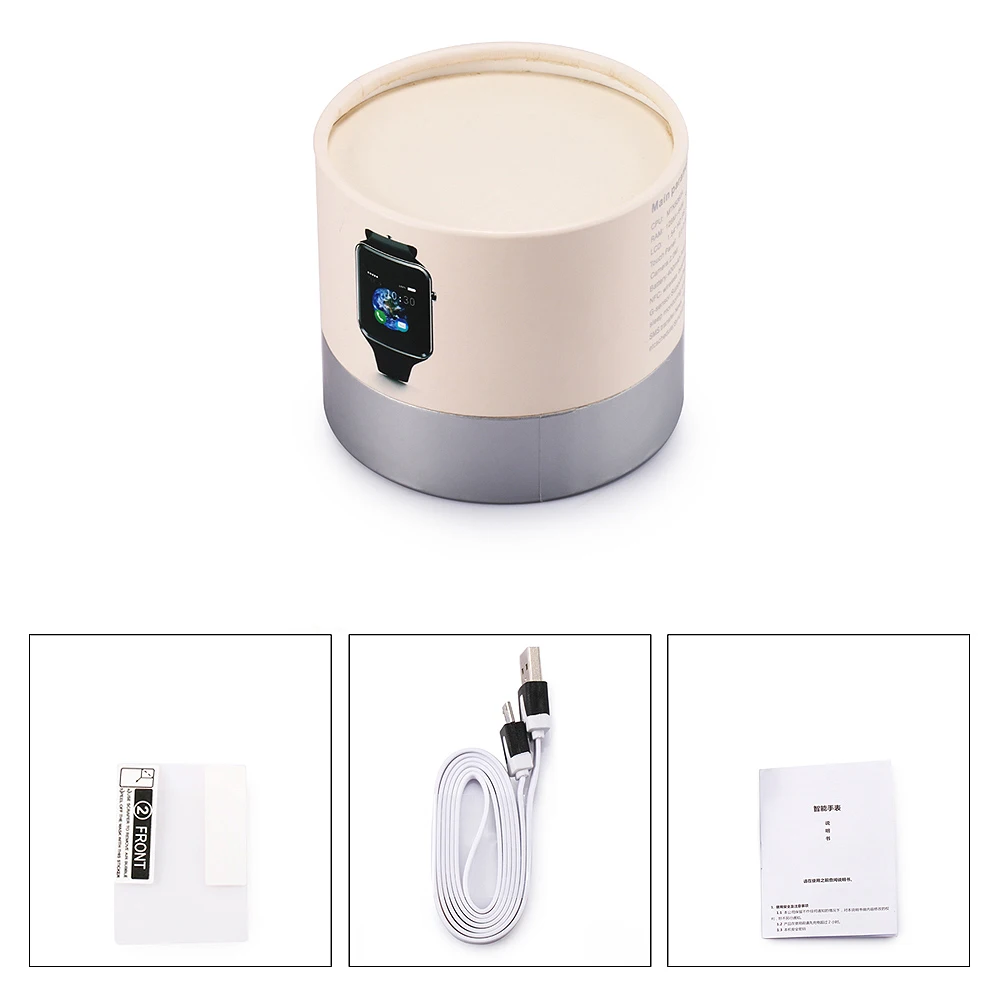 

2020 new Bluetooth Smart Watch Men Q18 With Touch Screen Big Battery Support TF Sim Card Camera for Android Phone Smartwatch