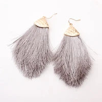 zdmxjl 2020 new women fashion bohemian tassel long earrings fabric drop earrings for women lady supplies for jewelry wholesale
