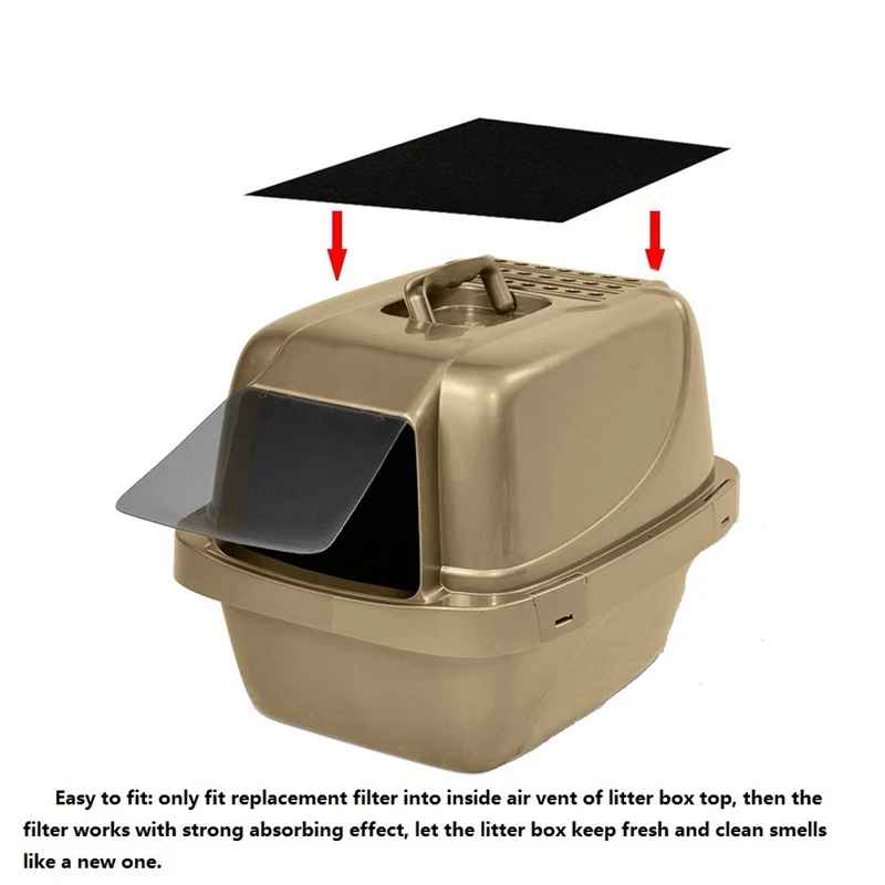 4 шт. бытовой кошачий ящик для мусора фильтр котенок с активированным углем