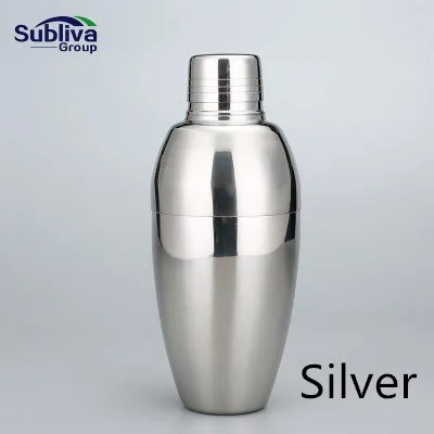 Silver 550 мл барная посуда для напитков из нержавеющей стали шейкер Бар вино мартини напиток миксер вечерние бармен инструмент - Цвет: Silver