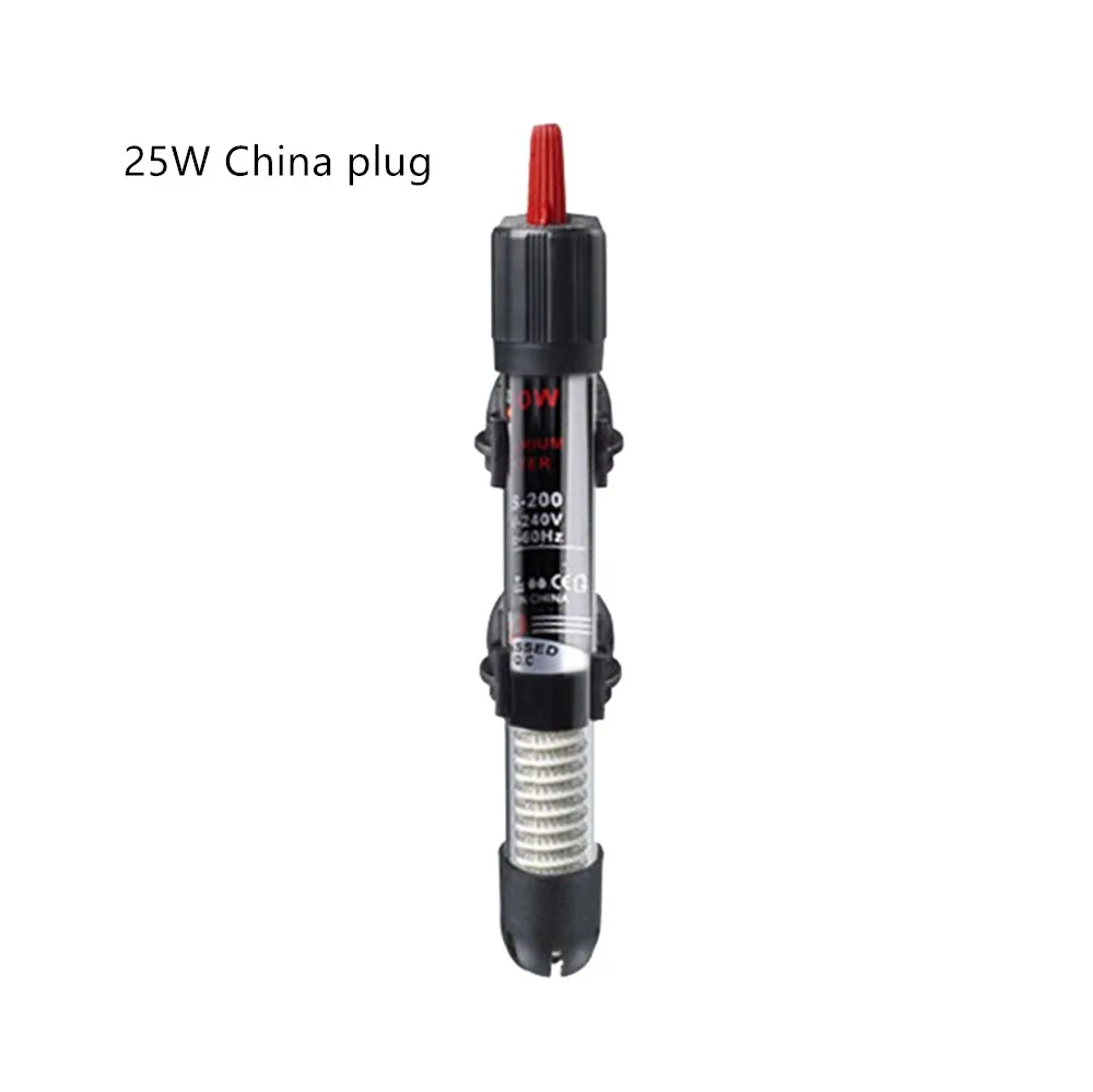 25W China plug Аквариумный аквариум, автоматический нагревательный стержень с постоянной температурой, энергосберегающий нагреватель для аквариума, аксессуары для аквариума - Цвет: 25W China plug
