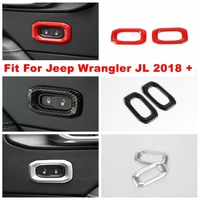 front inner door lock button switch decoration cover trim fit for jeep wrangler jl 2018 2022 accessories interior refit kit