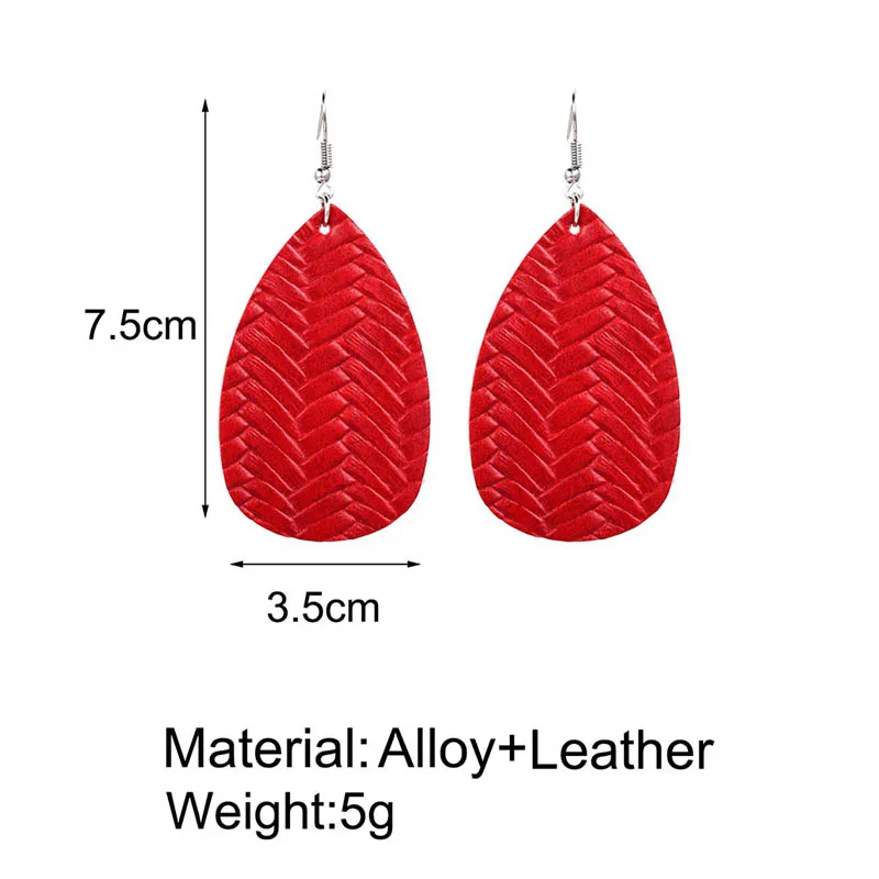 Винтажные капли висячие серьги красные воды для женщин креативный сплав