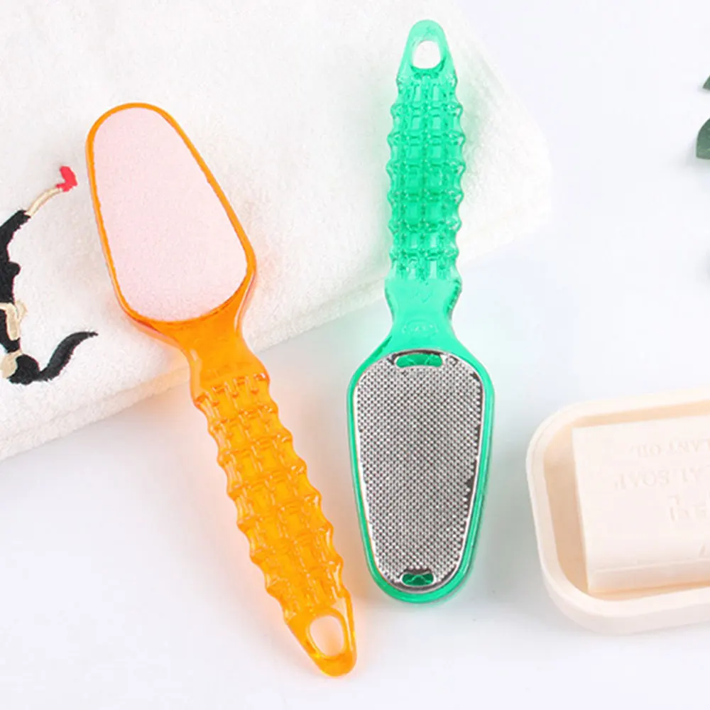 

2pcs Pedicure Rasp with Lids Foot Care Stainless Steel File Dead Skin Remover