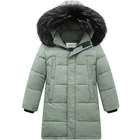 Детская зимняя куртка на утином пуху, с капюшоном