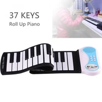 37 keys flexible hand roll up piano 8 tone electronic keyboard organ enlightenment music gift for children performance training