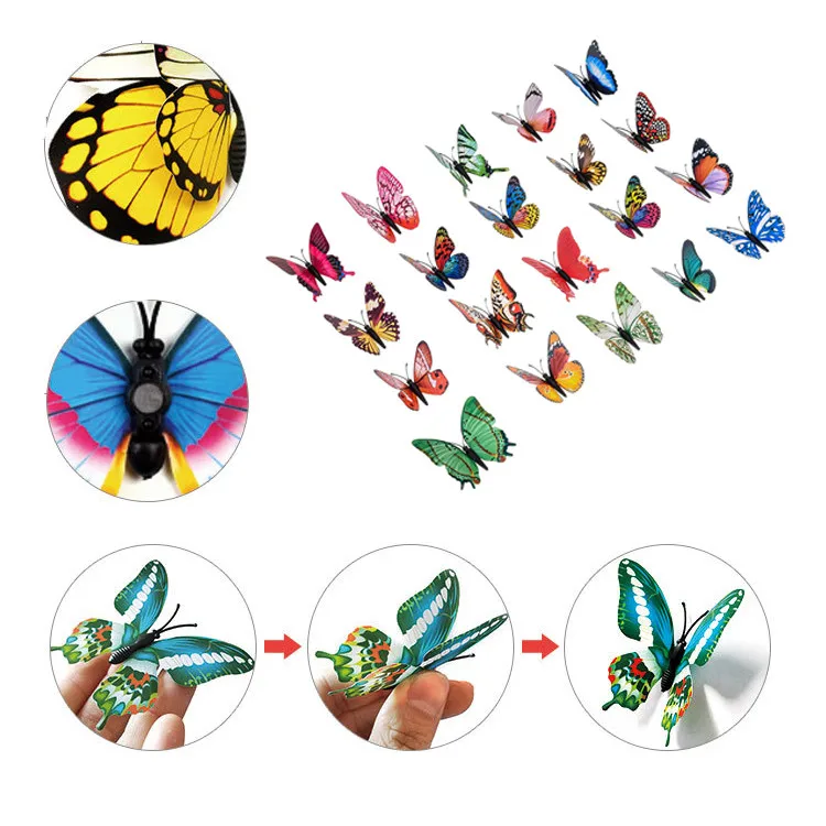 3D Серебристые Переводные рисунки наклейки на стену магнитные домашний декор