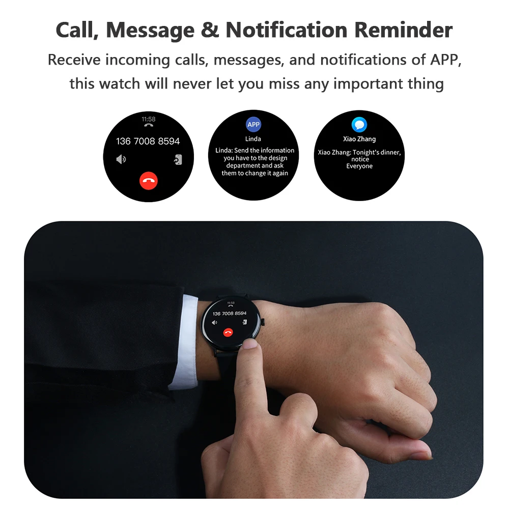 

1.28'' Smart Watch Heart Rate Blood Pressure Detecting Multi-Sport Mode Waterproof Fitness Tracker Smartwatches Gifts Men Women