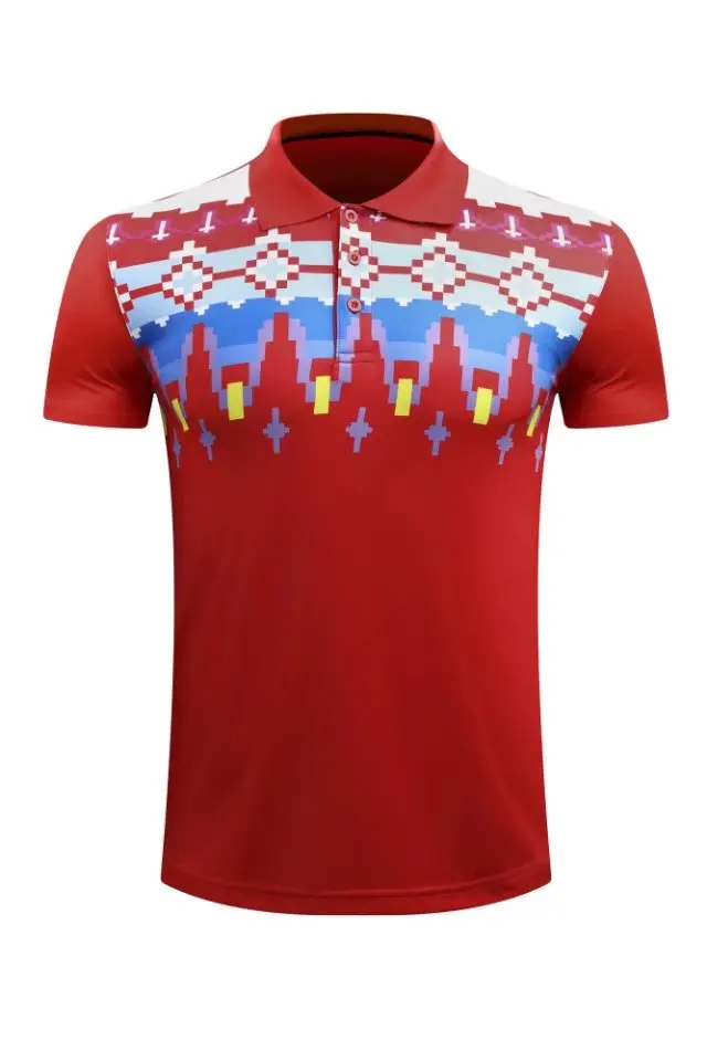 Professional team game custom Quick dry Badminton shirt Men/Women, Tennis t-shirts,sports golf Polo shirt, pingpong t-shirt