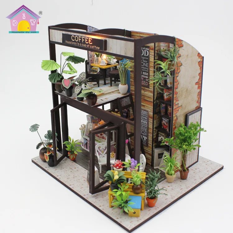 

Handmade diy hut, creative and romantic birthday gift for girlfriend, toy coffee house