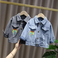 childrens clothing coat baby boy clothes spring and autumn boys denim jacket casual jacket top kids jean jacket for boys