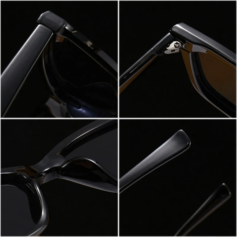 

SHAUNA Fashion Small Cat Eye Luxury Women Sunglasses Retro Nail Decoration Brand Designer Men Square Sun Glasses Shades UV400