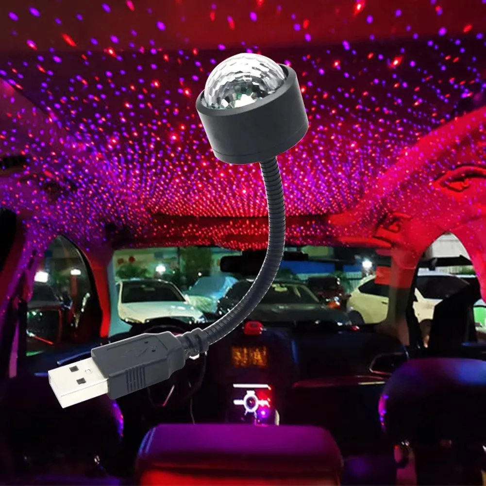 

1 шт., автомобильная светодиодная USB-лампа для украшения интерьера автомобиля
