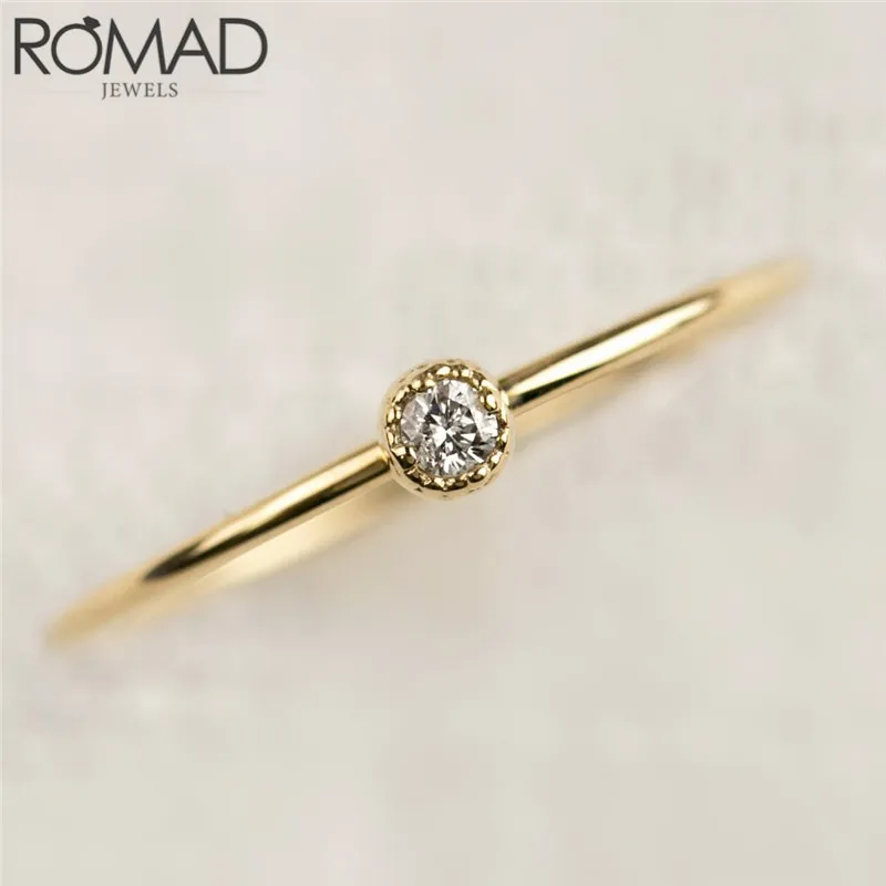 Женское Обручальное Кольцо ROMAD обручальное кольцо с круглым цирконием и