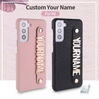 Роскошный чехол для телефона из кожи с надписью на заказ и инициалом имени для MI 8 9 Redmi Note 7 8 Pro, персонализированный металлический чехол для телефона с буквами