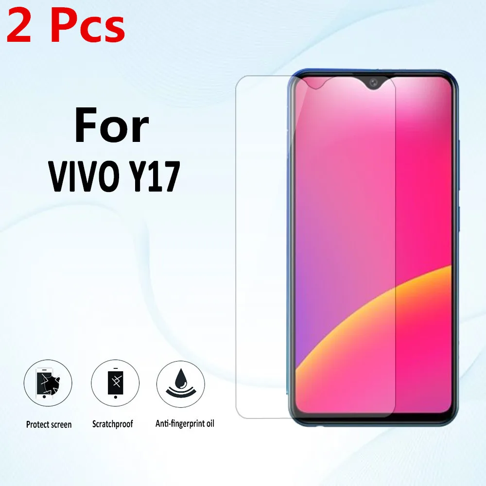 2 шт. 9H защитное закаленное стекло для VIVO Y17 Защитная пленка экрана