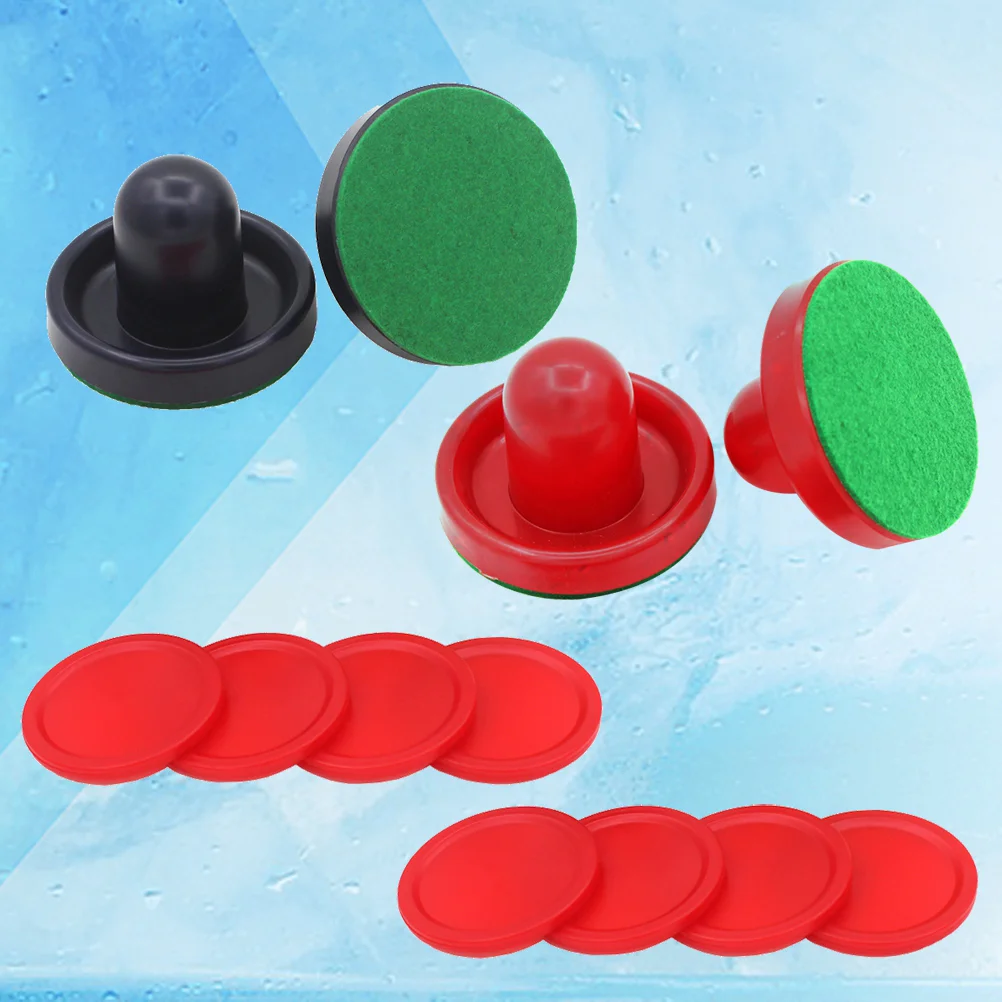 

16PCS 76MM Air Hockey Pushers Pucks Replacement for Game Tables Goalies Header Kit Air Hockey Equipment Accessories (Red Dark Bl