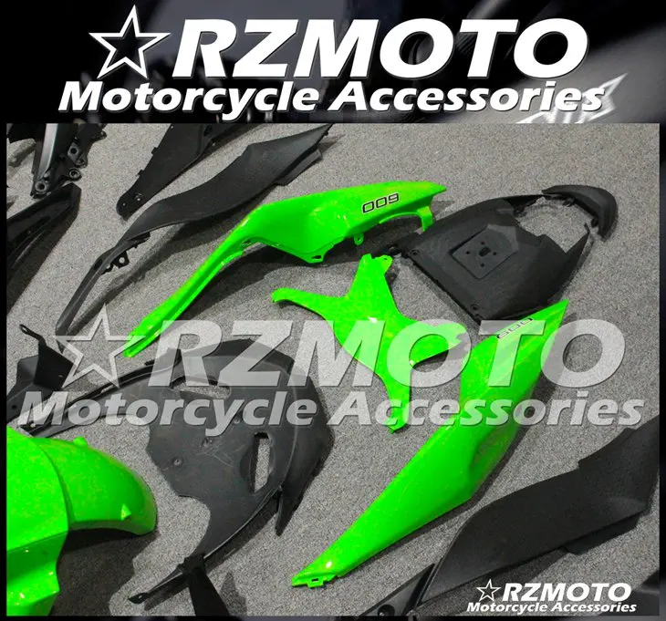 

New ABS Motorcycle whole Fairings kit Fit for Kawasaki Ninja ZX-6R 636 09 10 11 12 ZX6R 2009 2010 2011 2012 Cool green black