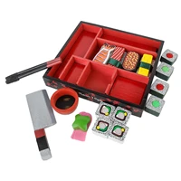 wooden sushi pretend play toys kitchen food cooking role play game toddlers