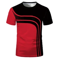 3d digital summer hot sale fashion short sleeve slim comfortable mens and womens sports t shirt