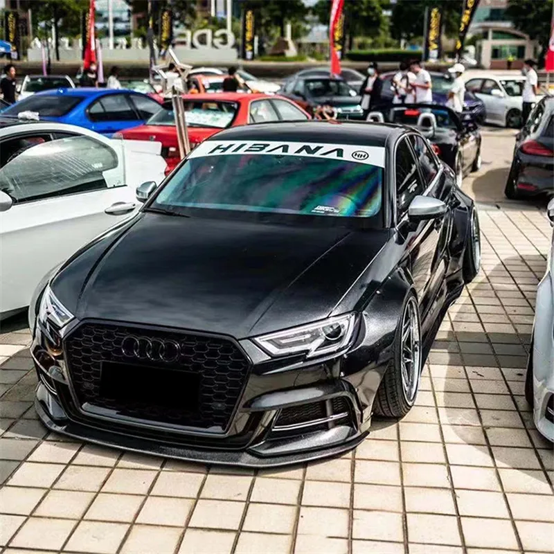 

Nice2021 It Is Suitable For 15-20 Audi A3 / S3 Modified Small Surround Carbon Fiber Lip Shovel Front Chin Spoiler
