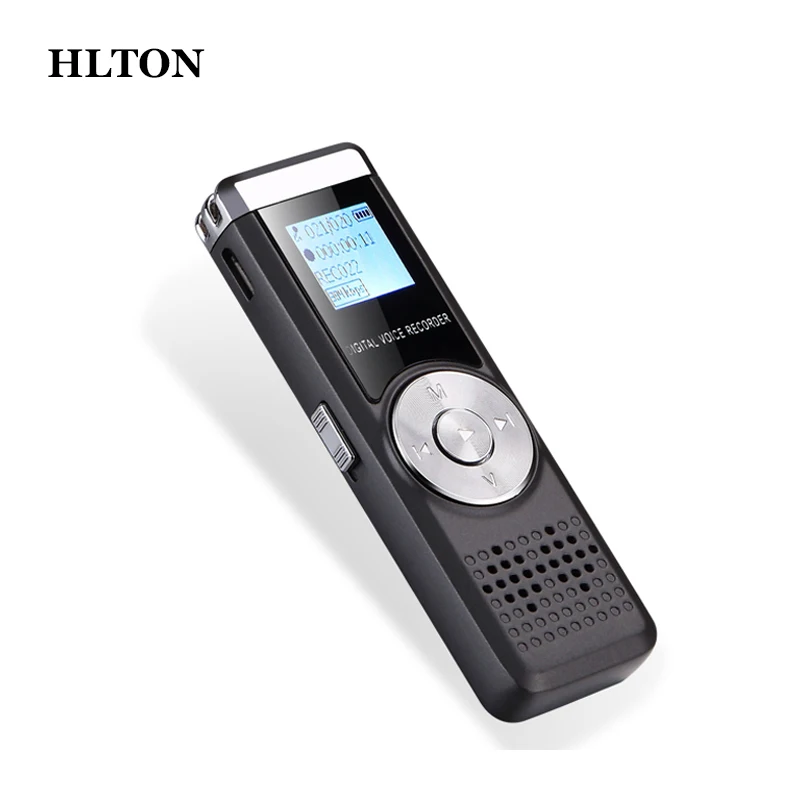 HLTON Портативный цифровой диктофон 16 ГБ USB Аудио Диктофон стерео MP3 музыкальный