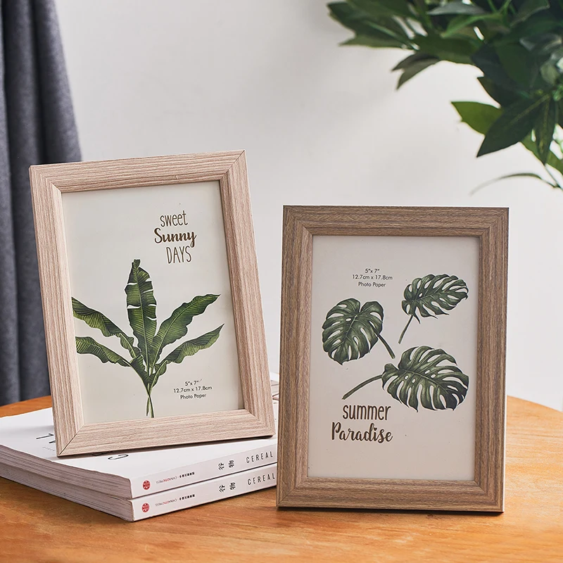 

Скандинавские деревянные рамки для картин, семейный декор, минималистическая креативная рамка для картин, украшение для спальни, кадры, дек...