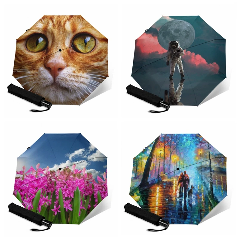 Автоматический зонт для путешествий деловой с 8 УФ-защитой | Дом и сад