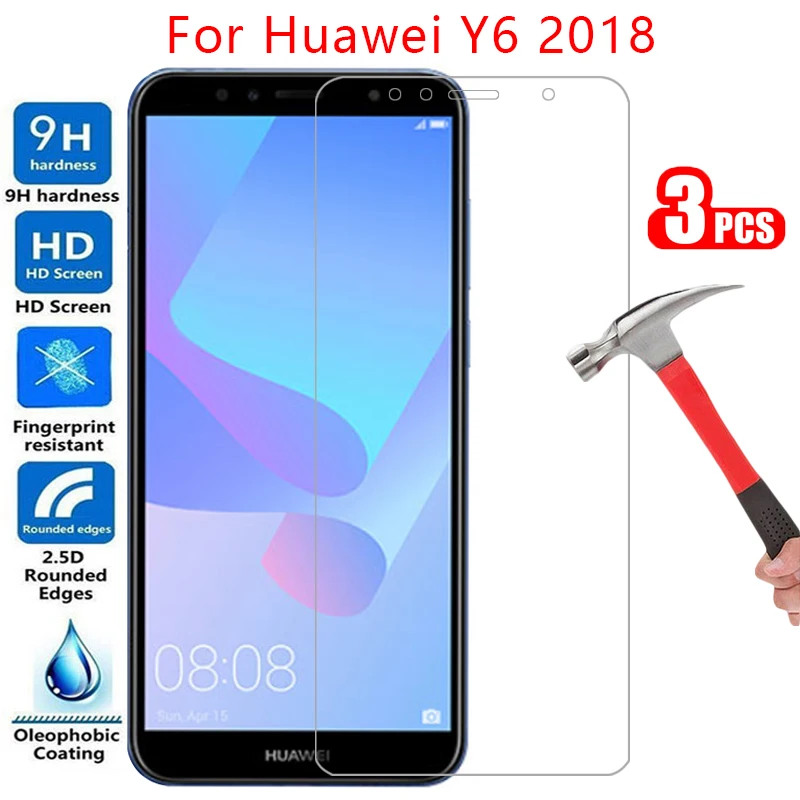 

protective tempered glass for huawei y6 prime 2018 screen protector on y 6 6y y6prime y62018 film case huawey huwei hawei huawi