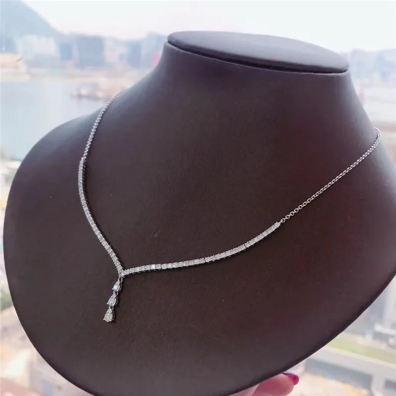 Настоящее 18 К Золотое бриллиантовое ожерелье 1.5ct для женщин можно выбрать